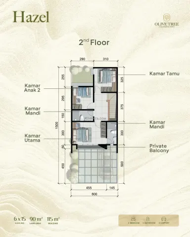 Rumah di Jual di Makassar Cluster Olive Tree Tipe Hazel, Hemat s/d 179 Juta Sebelum Harga Naik!