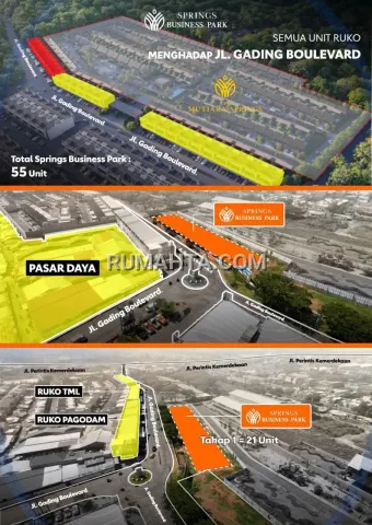 Ruko Dijual Makassar Lokasi Strategis di Pasar Baru Daya dan Banyak Promo Menarik Free PPN dan Lainnya hanya di Springs Business Park