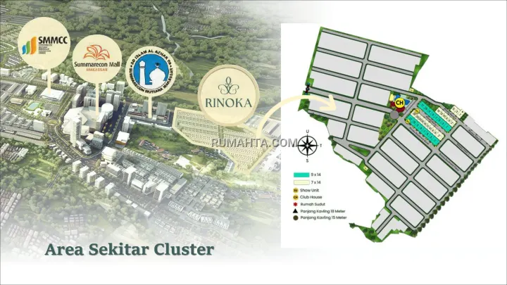 Cluster Rinoka Summarecon Makassar Hanya Selangkah Dari Sekolah & Mall