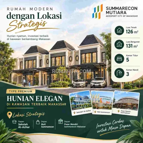 Rumah Premium di Makassar: Kenali Rinoka Summarecon Mutiara dengan Desain French Classic
