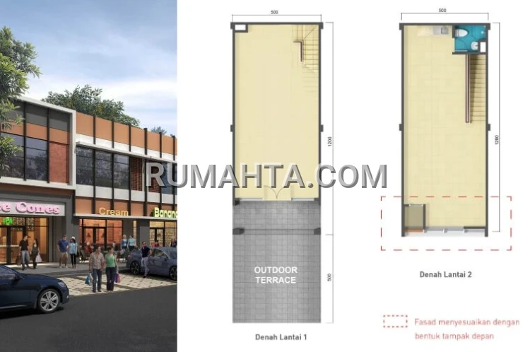 Ruko 2 Lantai siap pakai depan Mall Summarecon Makassar Ruko Graha Boulevard
