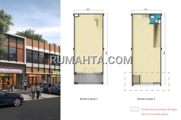 Ruko 2 Lantai siap pakai depan Mall Summarecon Makassar Ruko Graha Boulevard