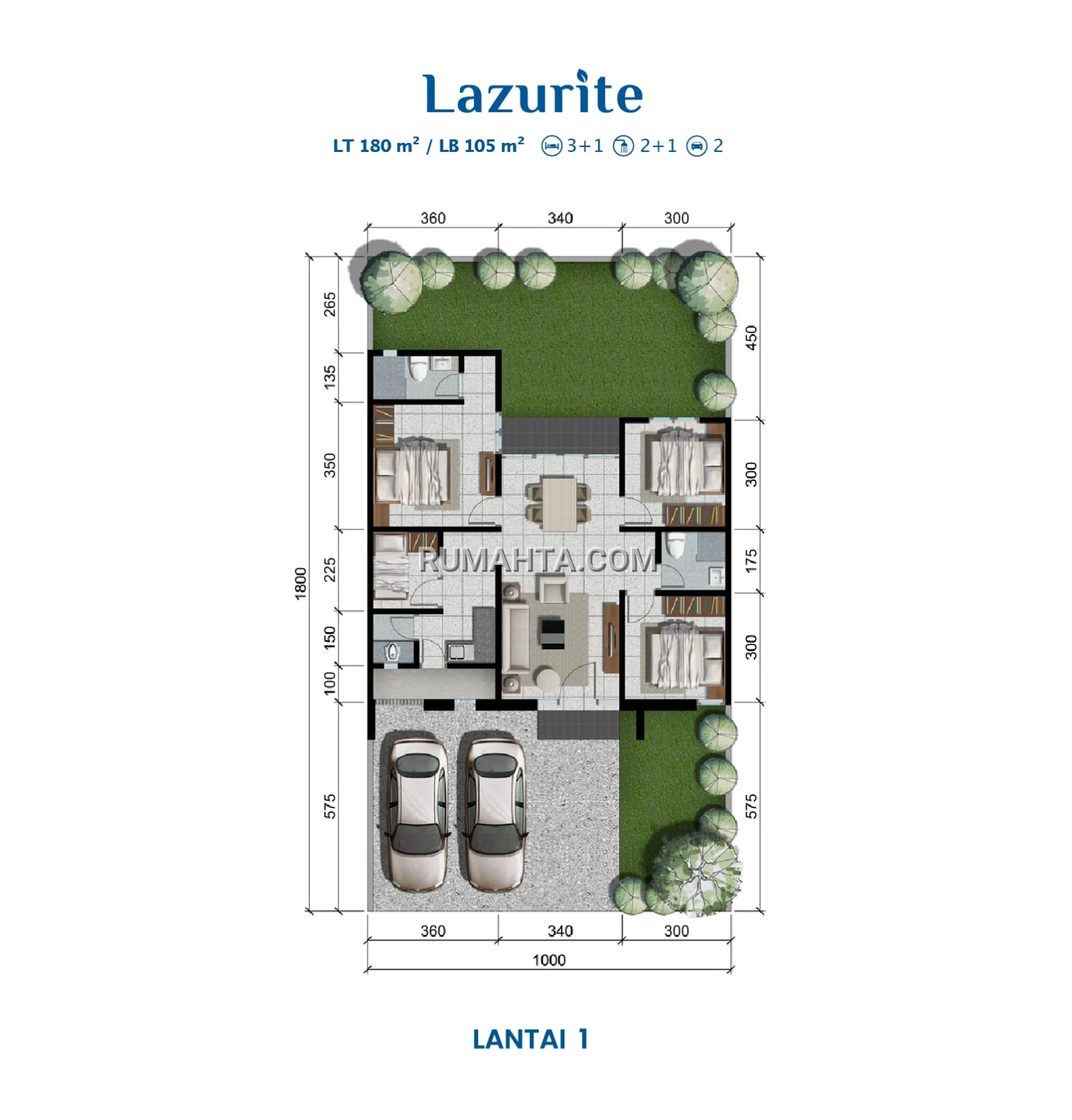 Hanya 1 Unit Siap Huni! Tipe Lazurite – Hemat hingga Rp220 Juta Rumah Citraland Tallasa City 1 Lantai