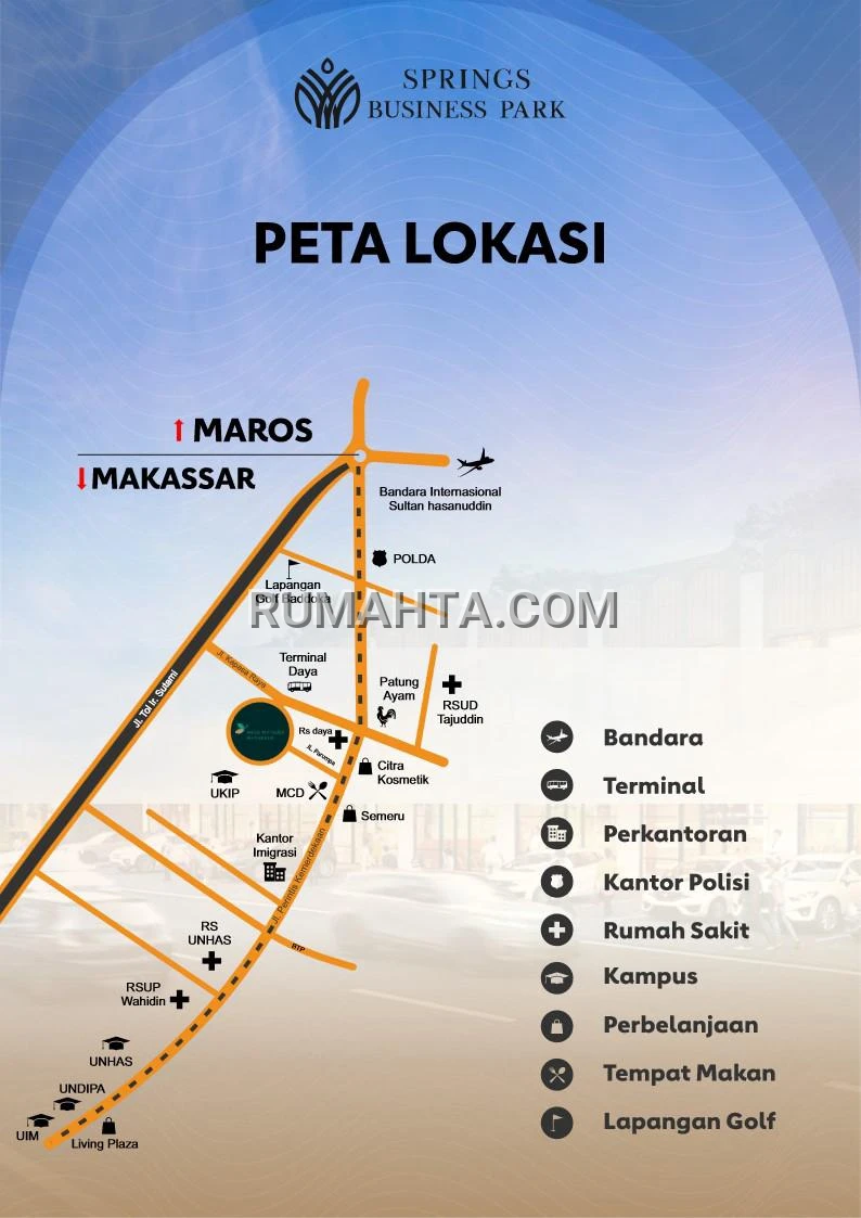 RUKO SPRINGS BUSINESS PARK DI MUTIARA DAYA LOKASI STRATEGIS AREA BISNIS