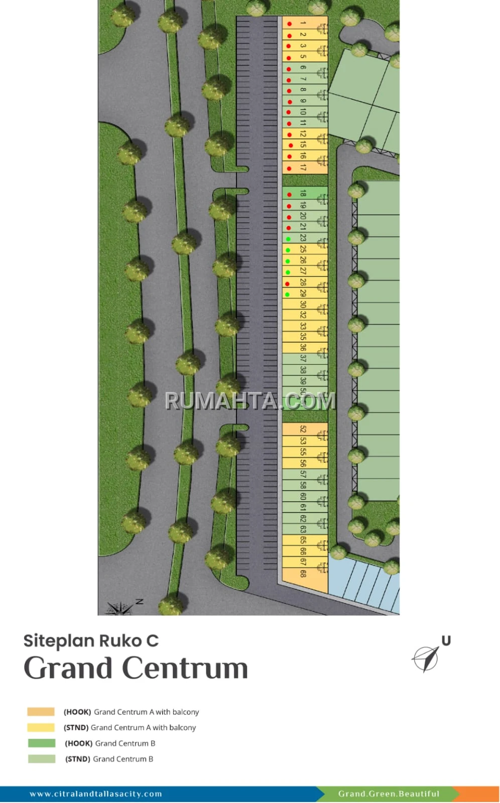 Dijual Ruko Siap Pakai Lokasi Strategis Jalur Poros Ruko Grand Centrum di kawasan premium Citraland Tallasa City Makassar.