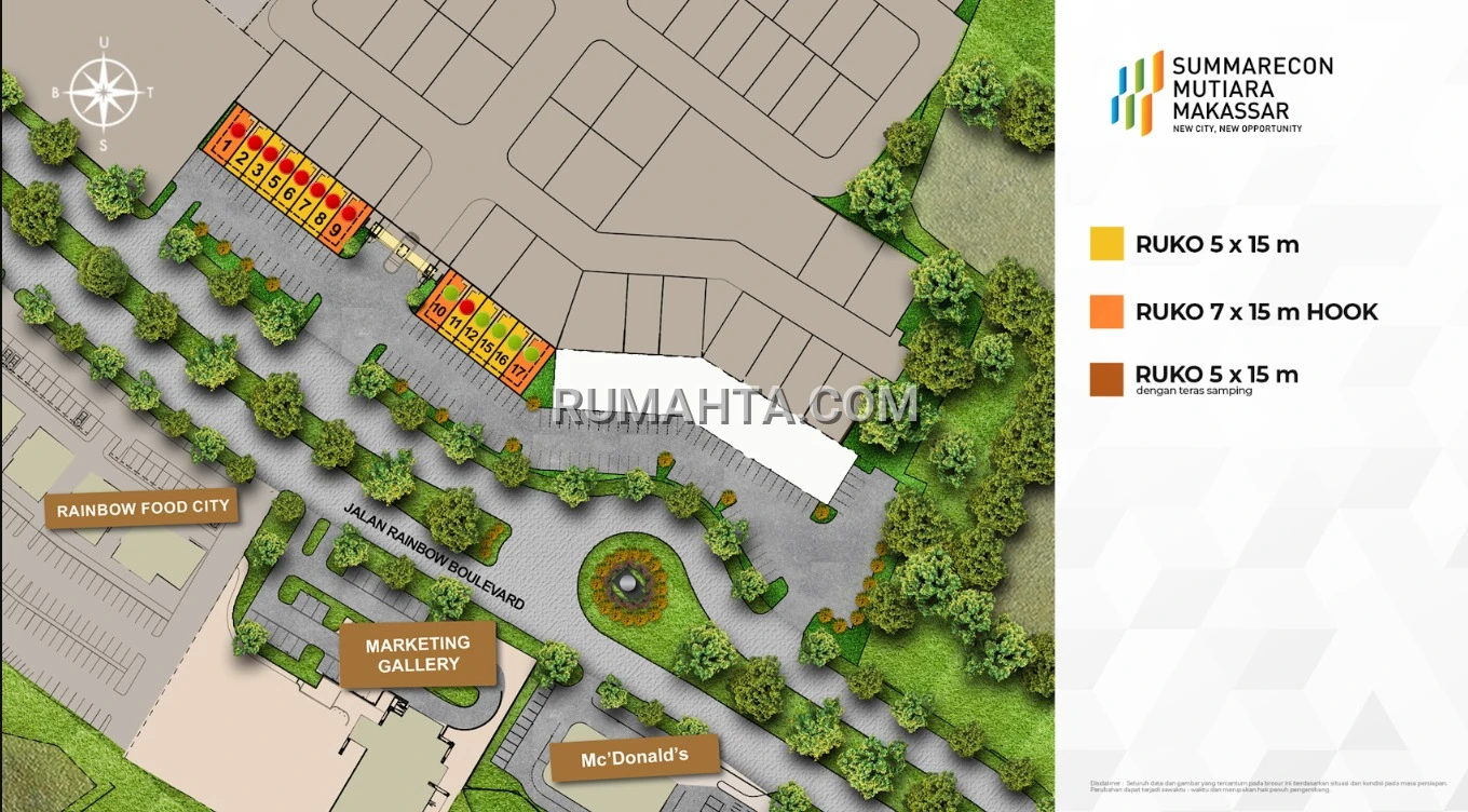 Jual Ruko Komersial 3 Lantai di Summarecon Mutiara Makassar Lokasi Strategis
