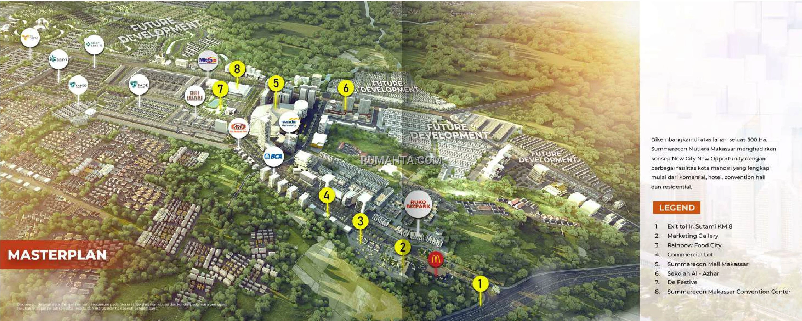 Bizpark Summarecon Makassar Siap Pakai dekat Sekolah dan New Mall