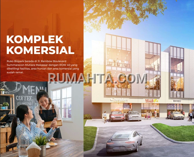 Dijual Ruko Bizpark Summarecon Mutiara Makassar 3 Lantai – Lokasi Strategis di Jalur Poros Summarecon