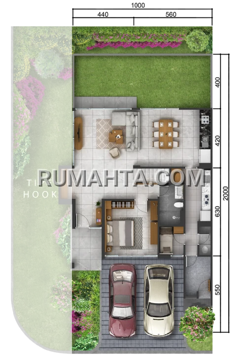 Rumah 3 Lantai di Kawasan Premium Makassar Dekat Dari Bandara & Tol