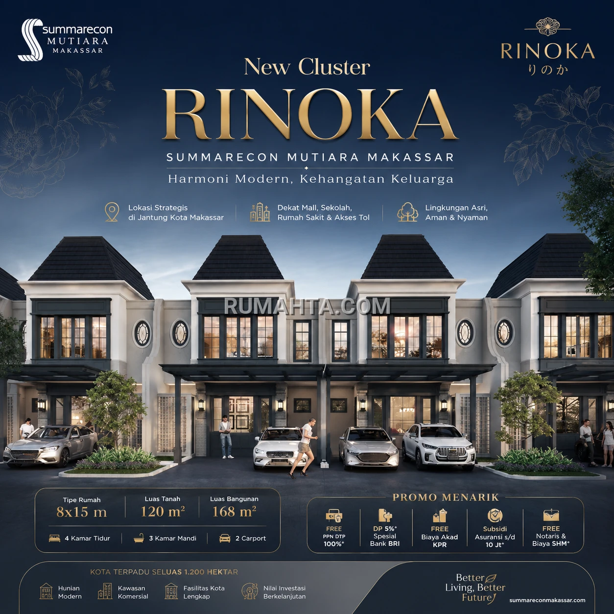 Jual Rumah Rinoka Summarecon Mutiara Makassar – Hunian Mewah 2 Lantai Bergaya French Classic