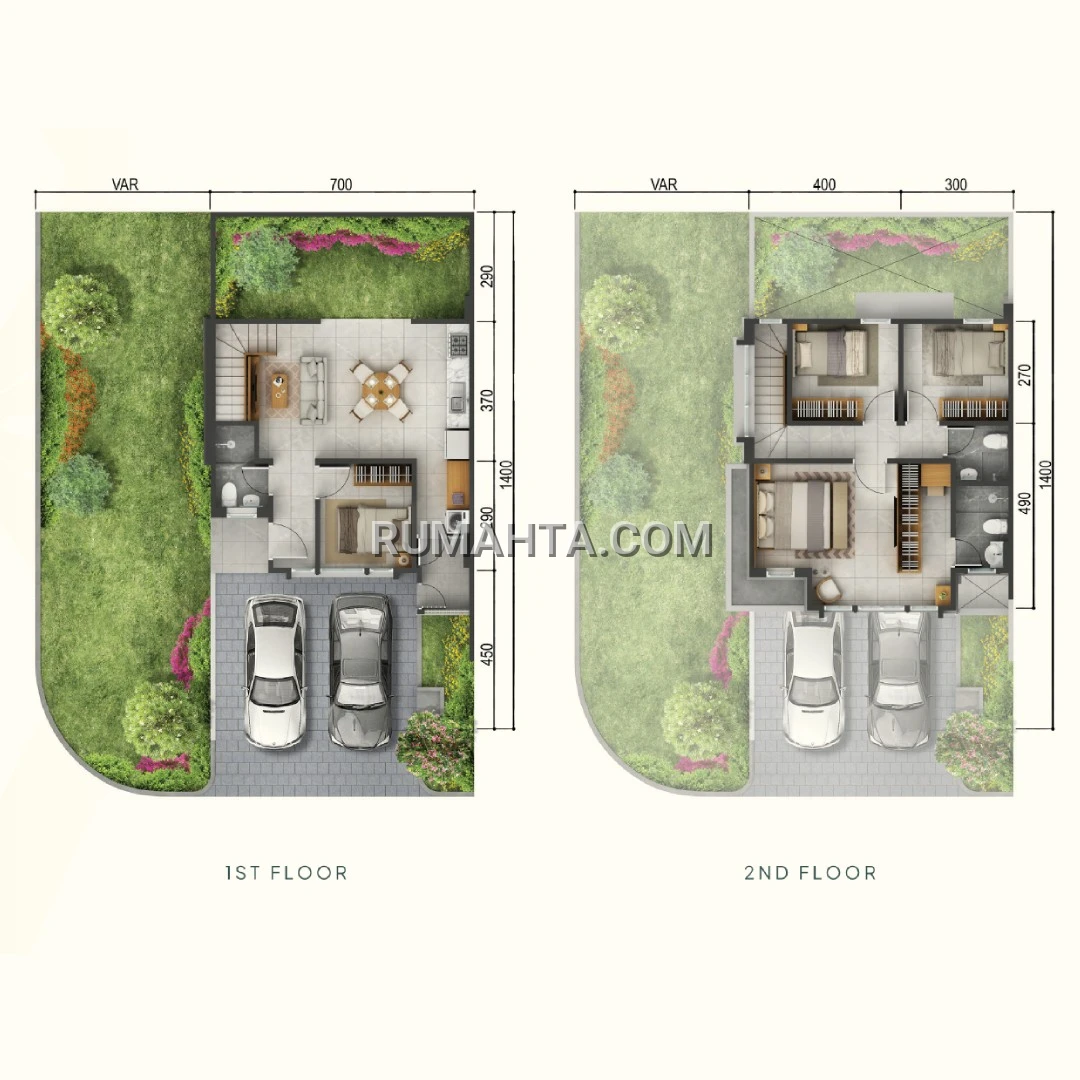 Rumah Makassar Posisi Hook Depan Mall Summarecon Makassar Rinoka