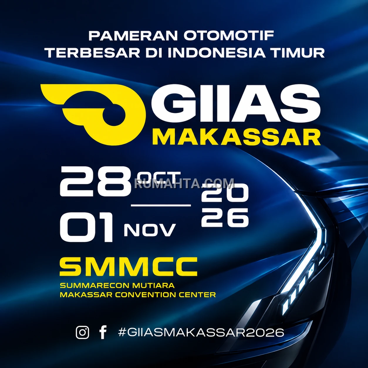 GIIAS Makassar 2026 Hadir di Summarecon Mutiara Makassar, 28 Oktober–1 November