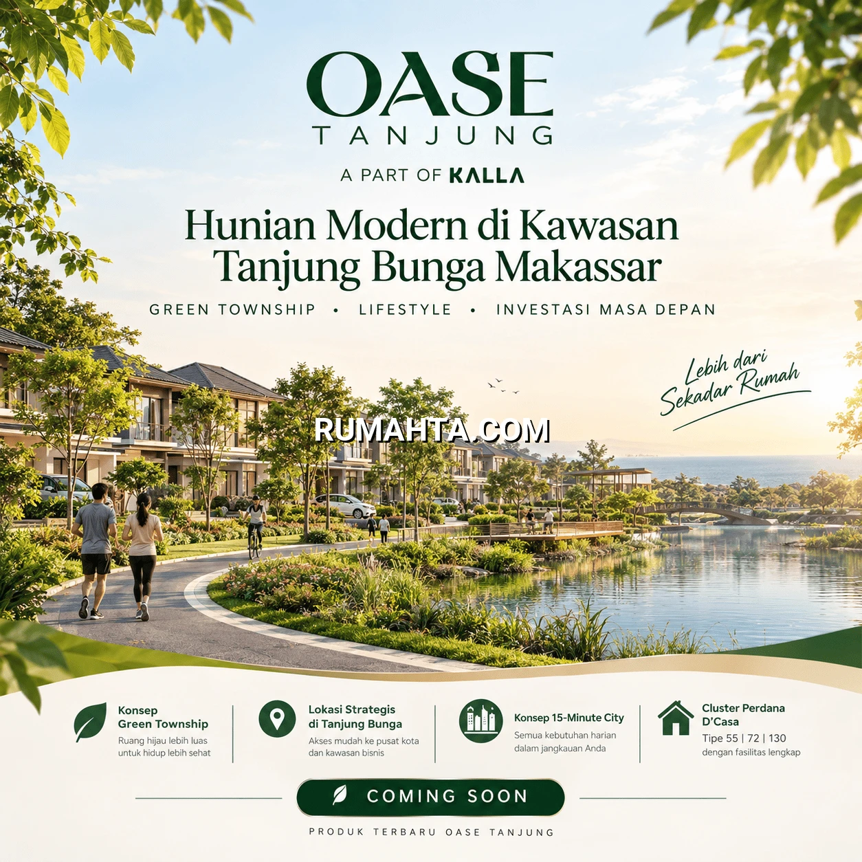 Oase Tanjung Makassar Hunian Modern dengan Konsep Green Township